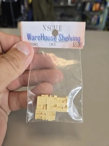 N Scale Warehouse Shelving 2 PCS D1082 - Picture 1 of 2
