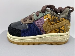 Infant Nike Travis Scott x Air Force 1 Low TD 'Cactus Jack #42 - Picture 1 of 5