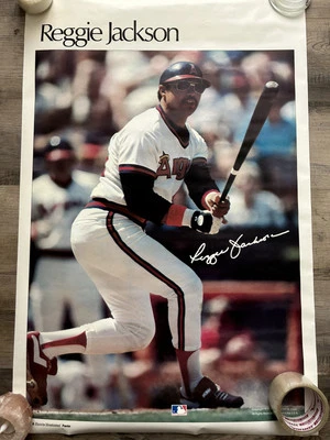 RARE 1979 Sports Illustrated Poster Reggie Jackson Measures 23" X 35" - Image 1 of 4