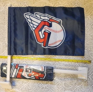 Cleveland Guardians MLB 12X18 Inch Baseball Car Window 2-Sided Flag Set Of 2 - Picture 1 of 2