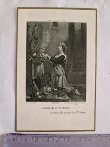 Santino Holy Card Santa Giovanna d'Arco Roblot Ed. PL 325 PG227 - Picture 1 of 2