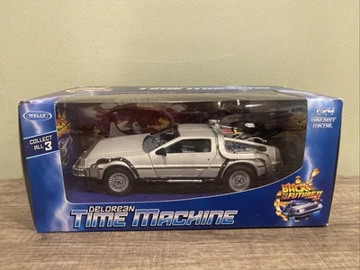 Welly 1:24 DELOREAN Back to the Future 2 II 压铸时间机器全新带盒 — 第 1/4 张图片