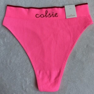 New Colsie Thong - Hot Pink One Piece (Size Small) - Picture 1 of 2