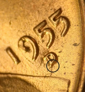 1955-D Lincoln Wheat Cent RPM BU Gem Uncirculated 1C Coin Repunched Mint Mark - Picture 1 of 4