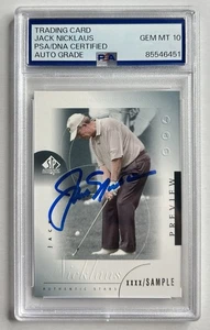 2001 SP Authentic Stars Golf Jack Nicklaus Signed Preview Card PSA/DNA 10 Auto - Picture 1 of 2