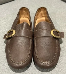 Scarpe da guida Ralph Lauren uomo taglia 12 D Made in Italy - Foto 1 di 13