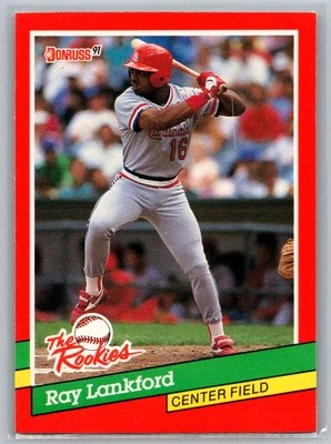 1991 Donruss The Rookies #8 Ray Lankford - Image 1 of 2