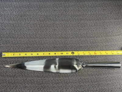 Punta de lanza de corte vikinga de acero al carbono medieval renacentista cosplay LARP Foto 1 de 3