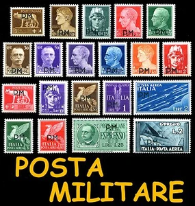 ITALIEN ITALY 1942 Posta Militare Serie kompl 20v MNH ** e Singoli Italian Reign - Bild 1 von 2