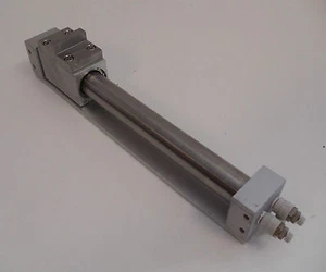Used SMC Pnuematic Cylinder CY1RG25H-200-Z73, MAX PRESS 0.7MPa, 8" Travel (wrs) - Picture 1 of 9