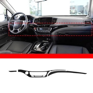 Gloss Black Interior Dash Panel Trim Sitcker Fits Honda Pilot 2016-2022 Passport - Picture 1 of 12