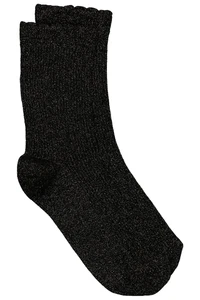 Studio Untold Damen große Größen Socken Metallic Effekt Rippjersey