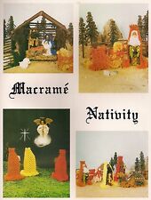 Craft Books: #PD1101 Macrame Nativity Christmas Holiday Instructions Patterns