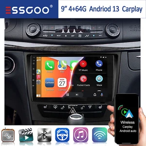 4+64GB Carplay Android 13 Autoradio GPS Für Mercedes Benz CLS E-Class W211 W219 - Bild 1 von 20