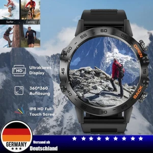 Smartwatch Herren mit Schrittzähler Pulsuhr Armbanduhr Sportuhr für Android/iOS！ - Zdjęcie 1 z 13