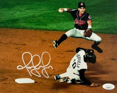 Omar Vizquel Cleveland Guardians Authentic Signed Autographed 8X10 JSA COA - Image 1 of 4