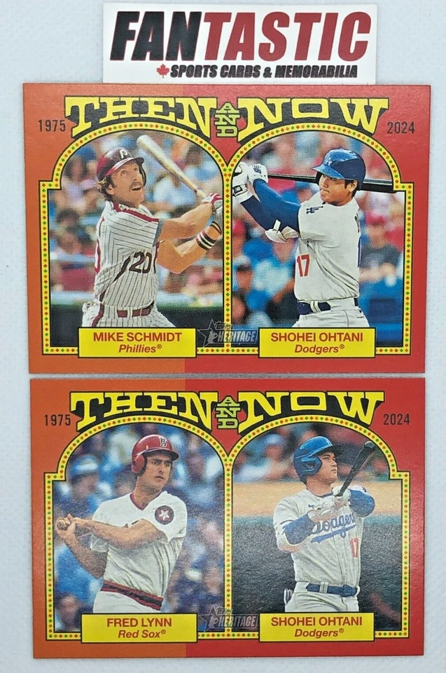 2024 Topps Heritage THEN AND NOW Insert Card YOU PICK - Image 1 of 2