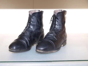 Celeris- Reitstiefelette Grace Kelly mit Lammfell Gr 38 - durnkelblau / schwarz - Bild 1 von 5