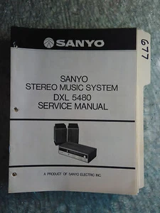 Sanyo dxl 5480 service manual original repair book stereo music system radio - Picture 1 of 1
