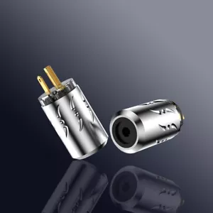 Pair Viborg VM512G+VF512G Pure Copper Gold Plated US Power Plug Audio Connector - Picture 1 of 18