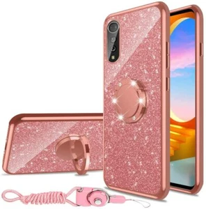 For LG Velvet 5G Shockproof Hybrid Rubber Ring Stand Hard Armor TPU Case Cover - Picture 1 of 12