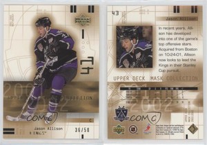 2001-02 Upper Deck Mask Collection Gold /50 Jason Allison #43