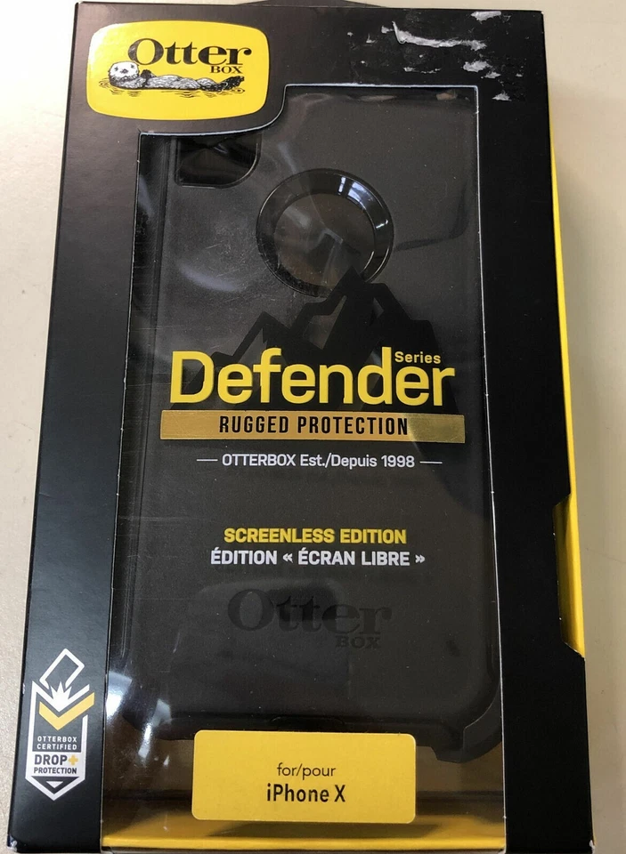 OtterBox Defender Series Black Case For iPhone X #48 - Image 1 of 1