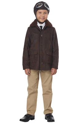 Nuevo disfraz de aviador americano para niño Foto 1 de 2