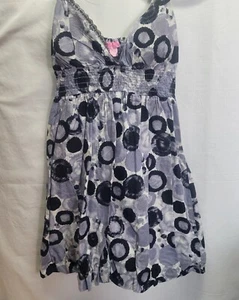 She's Cool Womens Cotton Sleeveless V Neck Knee Length Dress Large - Picture 1 of 8