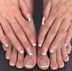 Französische weiße falsche Nagelfinger Zehen Drücken auf Nägel für Nägel Kunst Salon 48 Stck.