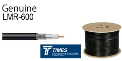 LMR-600 Times Microwave coaxial cable 50 Ohm Low Loss Coax Radio Ham Helium LTE - Image 1 of 4