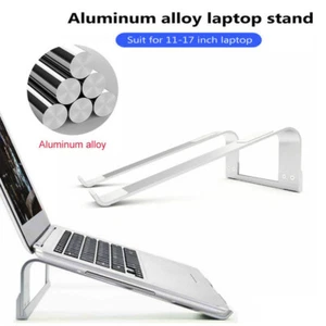 Portable Laptop Stand Tray Aluminium Holder Riser For Notebook iPad MacBook - Picture 1 of 11
