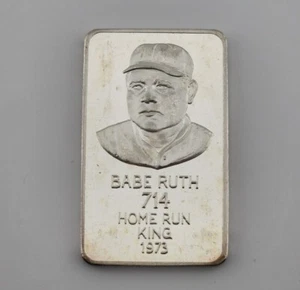 1973 Babe Ruth 1oz .999 Silver Bar Sports Ingots #782/2000 Mount Everest Mint - Picture 1 of 4