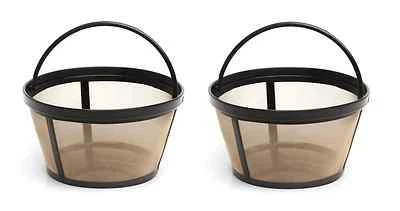 Mr. Coffee GTF2-1 Basket-Style Gold Tone Permanent Filter 10 - 12 cup, 2 Pack