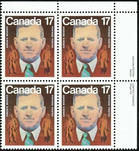 Canada sc#899 Aaron Mosher: Founder of the Canadian Labour Congress, UR, Mint-NH - Picture 1 of 4