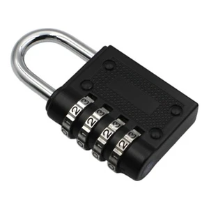 Combination Lock 4 Digit Resettable Weatherproof Security Suitcase Bike Bag Gym - Picture 1 of 5