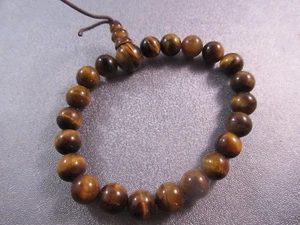 Pulsera eléctrica elástica elástica con cuentas ojo de tigre - Imagen 1 de 1