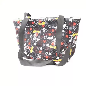 Mickey Mouse Handarbeit Stoff Schultertasche Tasche Handtasche Beuteltasche Magnetverschluss - Bild 1 von 7