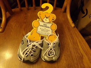 FOR doll or BEAR GREY SKECTHERS ON CARD shoes build a bear 0000 - Picture 1 of 2