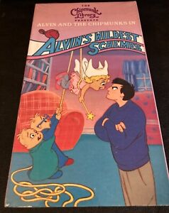 Alvin And The Chipmunks - Alvin's Wildest Schemes (VHS, 1985) - RARE Non ouvert