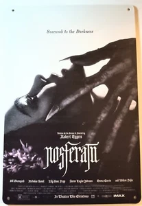 NOSFERATU Tin Sign 8x12 Poster Vampire Horror Robert Eggers Lily-Rose Depp - Picture 1 of 4