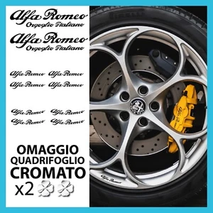 Alfa Romeo Aufkleber für Giulietta Zange Giulia Felgen 147 159 75 Mythos Auto Tuning - Bild 1 von 10