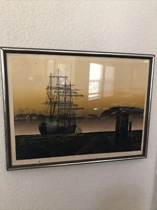 elton bennett the return to the river Pencil Signed Serigraph Original Pacific - Picture 1 of 6