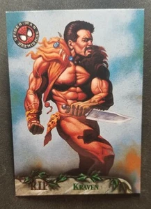 KRAVEN R.I.P. 1996 Spider-Man Premium #98 Card - NOT GRADED - VERY GOOD - Picture 1 of 4
