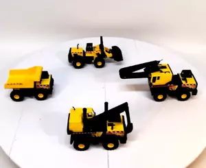 Lot Of 4 Hasbro Maisto Tonka Mighty Construction Mini Toy Trucks - Picture 1 of 17