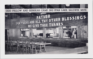 Salle à manger cuisine de camp Odd Fellow Rebekah grande tasse à café Star Lake Baldwin MI