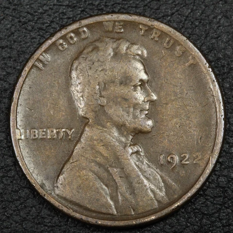 1922 Weak D Die#3 Lincoln Wheat Copper Cent Cover