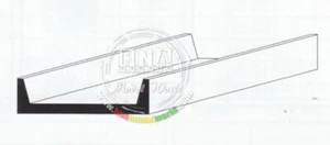 Evergreen Evergreen White Styrene Channel (Size: 2.0mm/.08" 4pcs) L: 35cm (14") - Picture 1 of 1
