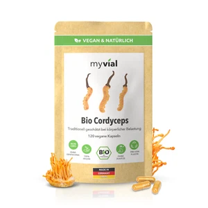 Bio Cordyceps Kapseln 120 Stück hochdosiert | 500mg pro Kapsel | 60-Tage vegan - Bild 1 von 10