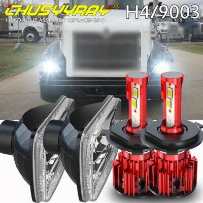 Fit International Harvester 9900 9200 9400i 5x7" 7X6" LED Headlight Hi/Lo Beam - Image 1 of 4